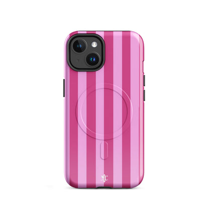 Candy Stripe-MagSafe® tough case for iPhone® - Matte / iPhone 16