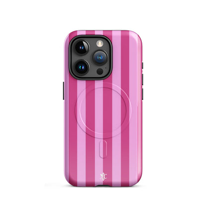 Candy Stripe-MagSafe® tough case for iPhone® - Glossy / iPhone 14 Pro