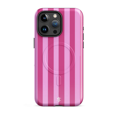 Candy Stripe-MagSafe® tough case for iPhone® - Matte / iPhone 14 Plus