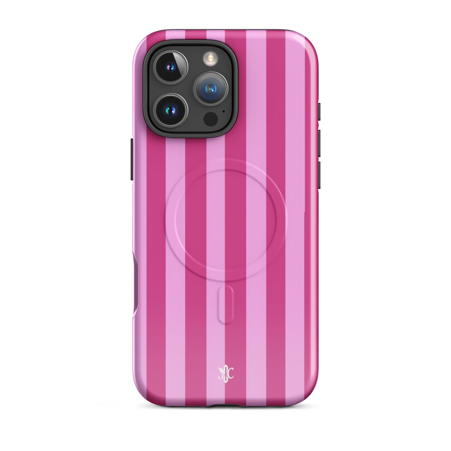 Candy Stripe-MagSafe® tough case for iPhone® - Glossy / iPhone 15 Plus