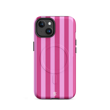 Candy Stripe-MagSafe® tough case for iPhone® - Matte / iPhone 14 Plus