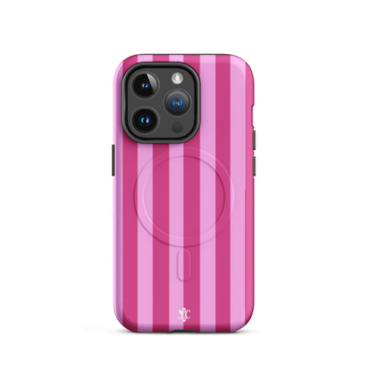 Candy Stripe-MagSafe® tough case for iPhone® - Glossy / iPhone 15