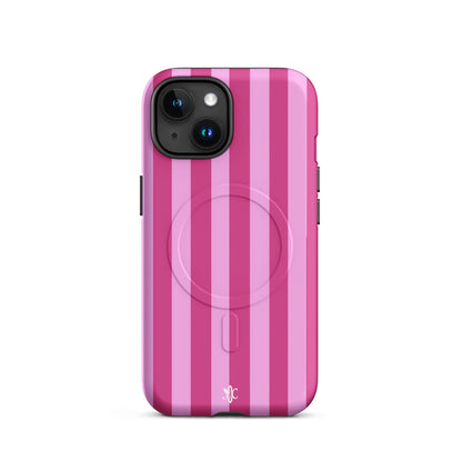 Candy Stripe-MagSafe® tough case for iPhone® - Matte / iPhone 16 Pro